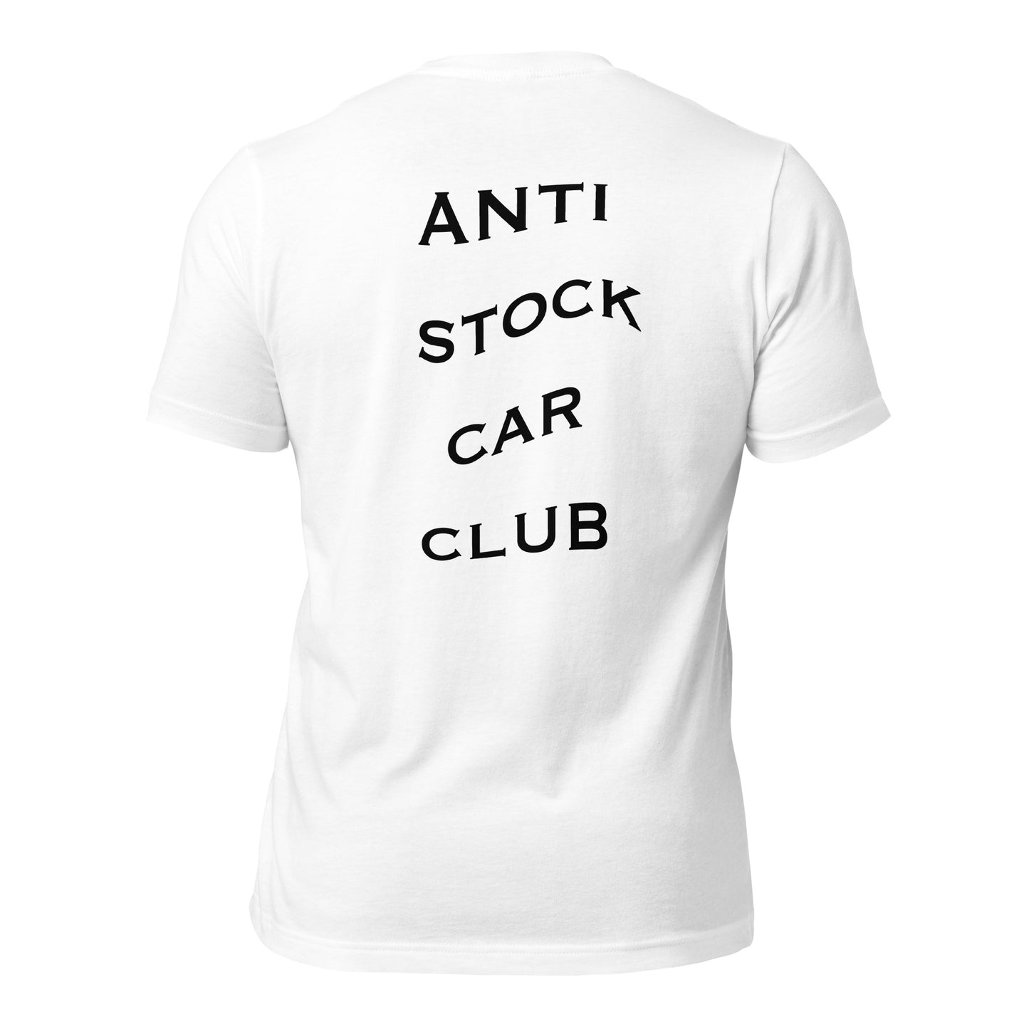 Anti Stock Car Club, White T-Shirt
